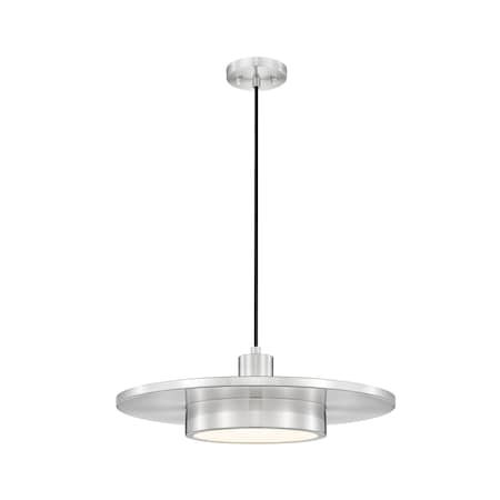 Z-Lite Ludo Brushed Nickel 1 Light Pendant 829P20-BN-LED