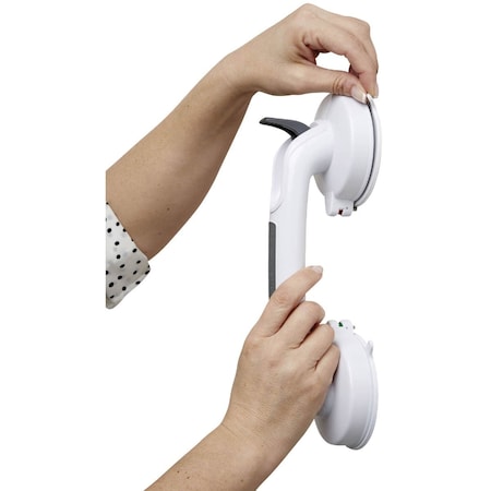 Medline Suction 12'' Suction Cup Grab Bar White MDS86012SCLI