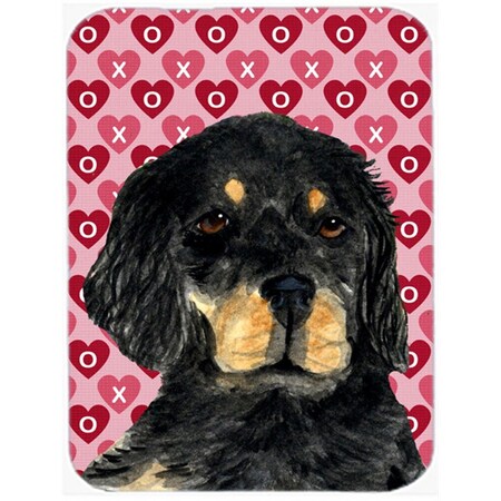Carolines Treasures Gordon Setter Hearts Love and Valentines Day Glass Cutting Board- Large SS4515LCB