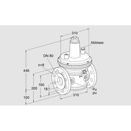 Honeywell Kromschroder REG, RELF, AND CIRC PRESS CTL, VAR 80F05 1Z KS86054064