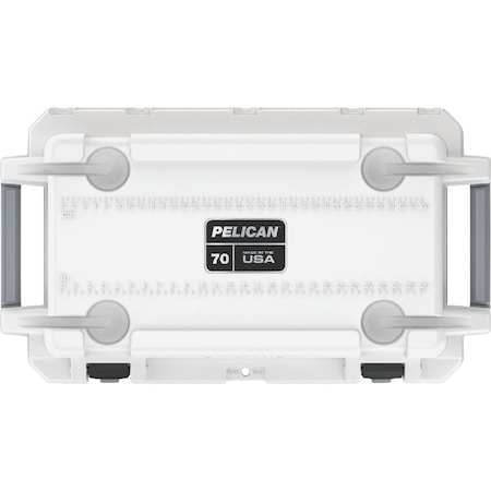 Pelican Elite 70 Qt. Cooler White & Gray 70Q-1-WHTGRY