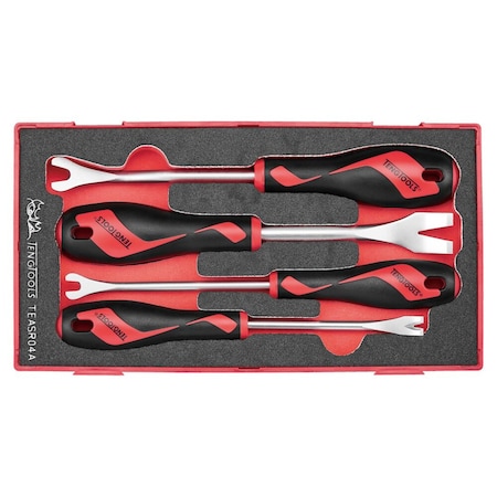 Teng Tools 4 Piece Auto Clip, Fastener & Trim Panel Remover Eva Foam Tool Tray TEASR04A
