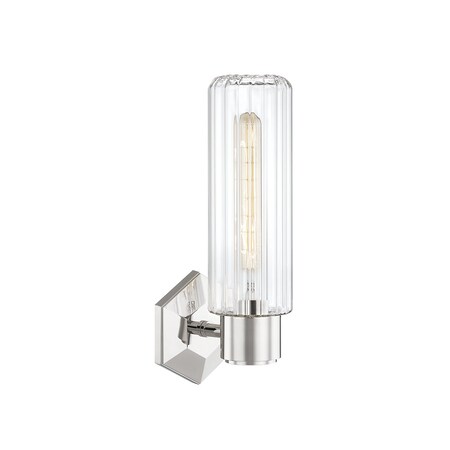 Hudson Valley Lighting Roebling 1 Light Wall Sconce 4.75 In. Polished Nickel 5120-PN