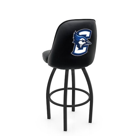 Holland Bar Stool Co Logo Grizzly Creighton 30 in. Swivel Bar Stool with Black Wrinkle Finish L048
