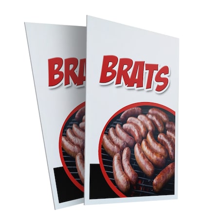 Signmission Brats, Plastic Signs Only 24 Inch x 36 Inch, Corrugated Plastic, 2PK CSB-2436-2PACK-Brats