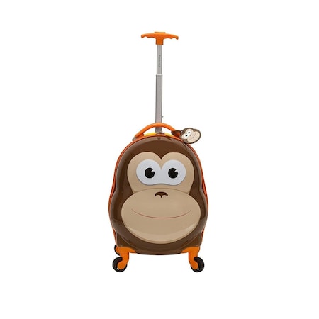 Rockland Jr Monkey Printed Polycarbonate Carry On Luggage B02-MONKEY
