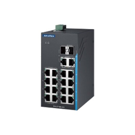 Advantech 16FE+ 2Combo Industrial Unmanaged Switch EKI-2718E-2CI-A