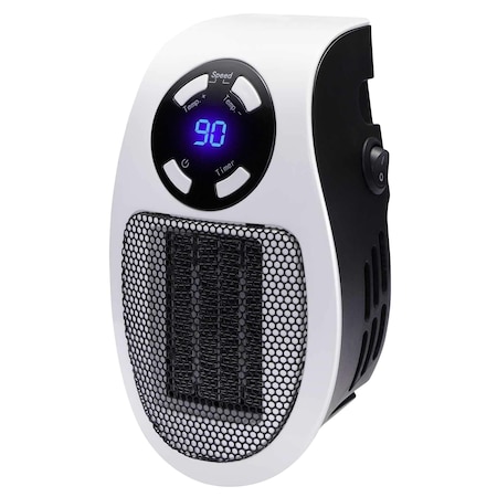 Brentwood Industries 350 Watt Plug-In Wall Outlet Personal Space Heater in White H-C350W