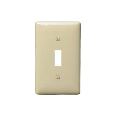 Hubbell Wallplates and Accessories Toggle Cover Ivory NP1I