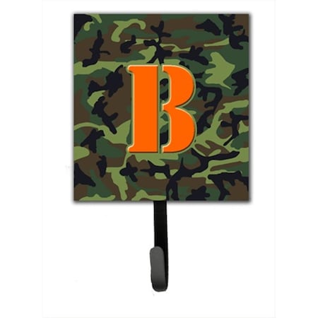 Carolines Treasures Letter B Initial Monogram - Camo Green Leash Holder Or Key Hook CJ1030-BSH4