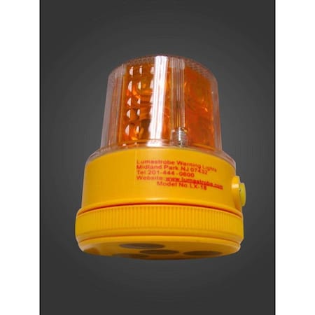 Lumastrobe Lumastrobe Lx-18-S-Amber Led Warning Beacon W/Standard Magnetic Base, D LX-18-S AMBER