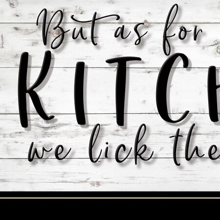 Homeroots We lick the Spoon 2 Black Framed Print Kitchen Wall Art 406760