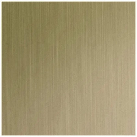 Zoro Select Colored SS Sheet, Square, 48 in Overall W T22 Platinum Nickel HL FPR 20Gx48x48