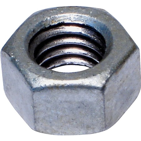 Midwest Fastener Hex Nut, 3/8"-16, Steel, Grade 2, Galvanized 5617