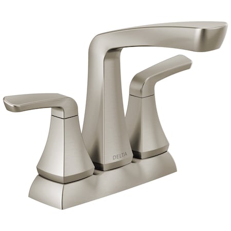 Delta Vesna Two Handle Centerset Bathroom Faucet In Spotshield Brushed Nickel 25789LF-SP