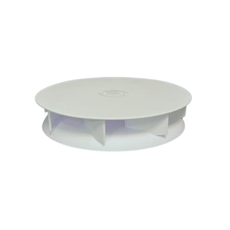 Ava-Matic Slim-Matic Wind-Powered Rotating Roof Vent Fan for Vans, RVs, Trailers, Campers, White, Round Shutter AVA5220