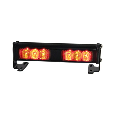 Code 3 Dual Hd Dash/Deck Light, LED, Red, 7-1/8 W XT302RR
