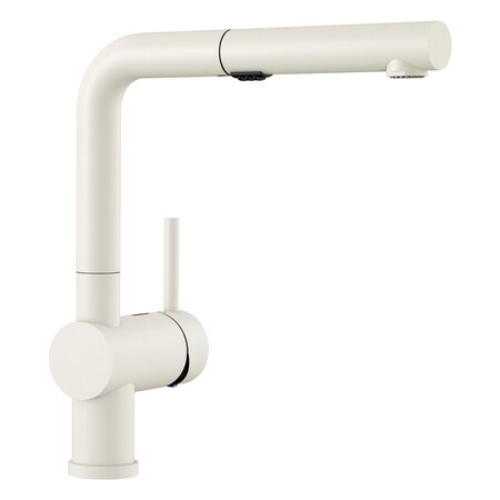 Blanco Linus Low Arc Pull-Out Dual-Spray Kitchen Faucet - White 526373