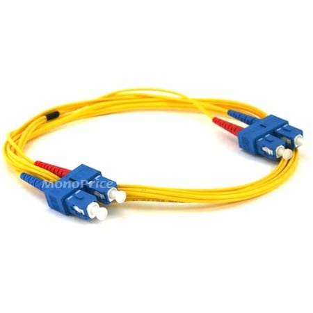 Monoprice Fiber Optic Patch Cord, SC/SC, 2m, Single 4628