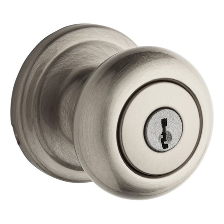 Kwikset Signature Series 740H 15 6AL RCS Entry Knob, Hancock, Mushroom, Satin Nickel, Zinc 740H156ALRCSK3KI
