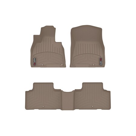 Weathertech Tan, Front and Rear Floorliners 451621-1-2