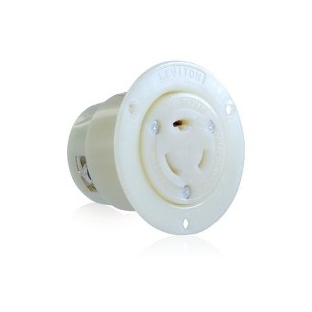 Leviton Industrial Grade Flanged Outlet 20 Amp, 347 Volt 3756