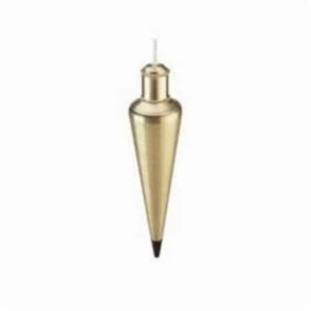 Empire Level Plumb Bob, 8 oz, 8.69 in L, Brass, Lacquered 908BR