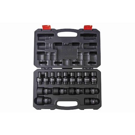 Sunex 1/2 in Drive Sae 12 Point Standard Universal 15-Piece Impact Socket Set 2856