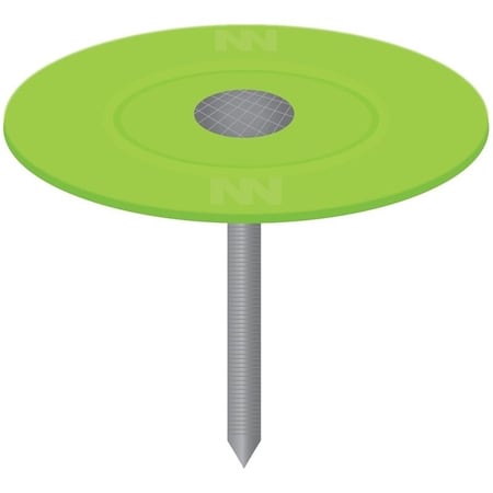 Stinger 0 Cap Nail, 2 in L, Flat Head, 12 ga Gauge, Plastic 135135