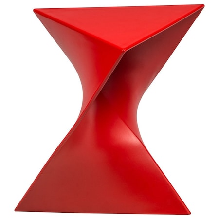 Leisuremod Triangular 15.75 in W, 17 in L, ABS Plastic, Red RS17R