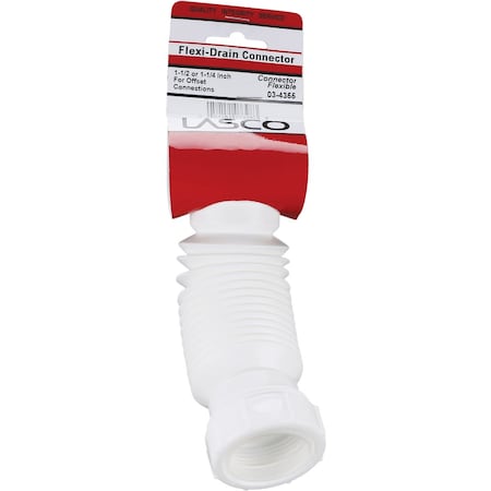 Westlake Pipe & Fittings 1-1/2'' Wht Plastic Flexible Coupling 3/1/4355