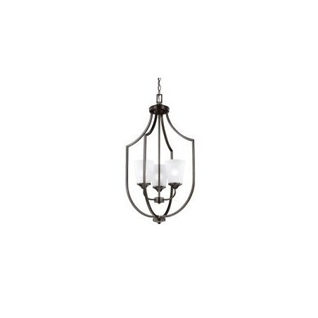 Generation Lighting Hanford 3-Light Hall/Foyer Pendant, Bronze Finish 5224503-710