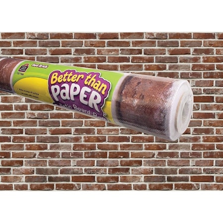 Teacher Created Resources Bulletin Board Roll - Bulletin Board, Poster, Student - 12 ft Height x 48in Width - Red Brick 77888