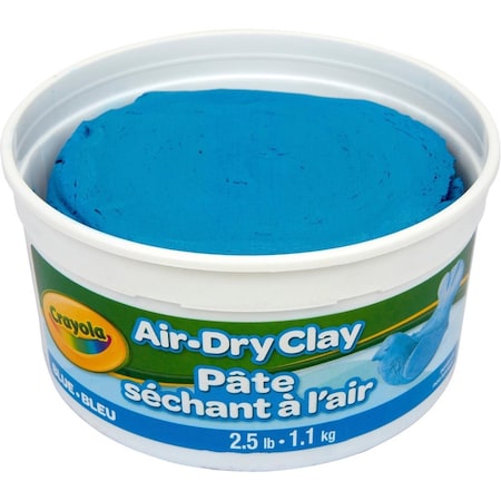 Classroom Creations 2.5 lbs Air Dry Modeling Clay, Blue CL3752295