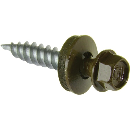 All-Source No. 9 x 1-1/2 In. Hex Washered Green Framing Screw, 250PK 731579