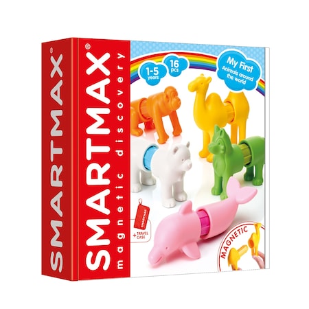 Smartmax My First Animals Around the World, Magnetic Building Set SMX 246 US