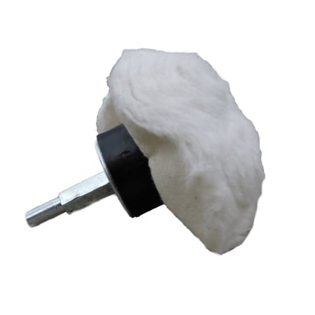 Renegade Products Usa Mushroom Polishing Pad (3 Inch, White Finishing Pad) LRSRPMB3
