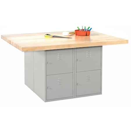 Diversified Spaces Workbenches, 64" W, 33-1/4" Height, 500 lb. WB4-0V