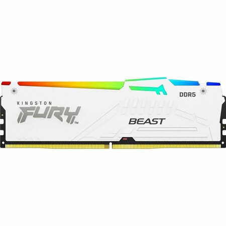 Kingston 32GB 5600MT/S DDR5 CL40 DIMM KIT OF 2 FURY BEAST WHITE RGB XMP KF556C40BWAK2-32