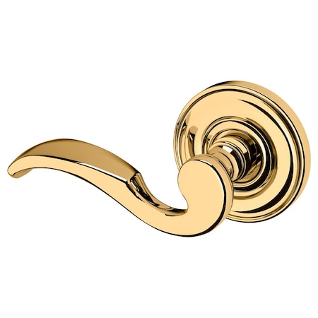 Baldwin Baldwin Preconfigured 5152 Lever with 5048 Rose Left Hand Half Dummy Lock Unlacquered Brass 5152031LDM