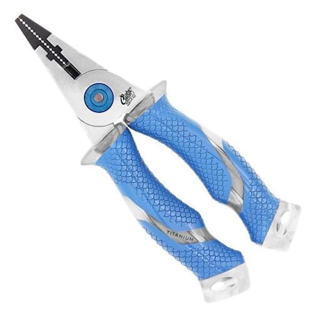 Cuda Brand Fishing Products Titanium Bonded Pliers - 7.5 in. with Lanyard and Sheath 18837