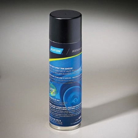 Norton Abrasives 82725 Heavy Duty Spray Trim Adhesive, 20 oz Aerosol Can, Liquid, Light Amber 07660782725