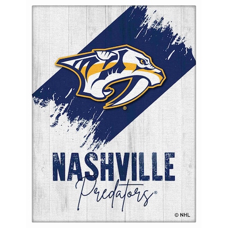 Holland Bar Stool Co Nashville Predators 24 in. x 32 in. Canvas Wall Art LCnvs