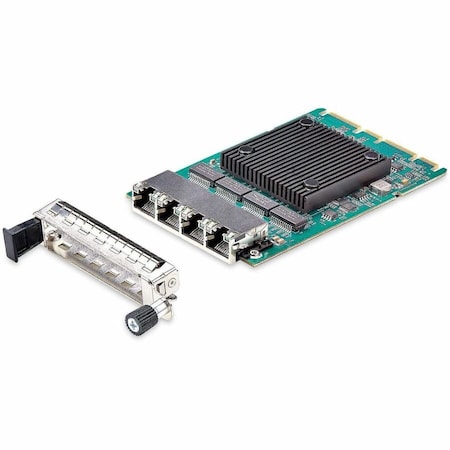 Startech.Com 4-PORT RJ45 GIGABIT OCP 3.0 SERVER NETWORK CARD W/INTEL I350-AM4, SFF 4C+ COMPAT OR41GI-NETWORK-CARD