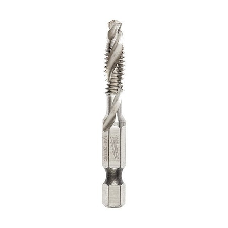 Milwaukee Tool Drill, Tap, Countersink, 2.28in, 1/4"-20 48-89-4873