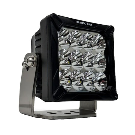Black Oak Led Black Oak 4" LED Pod Light - Black Housing - Bracket Mount - 120W - Combo Beam 4C-POD