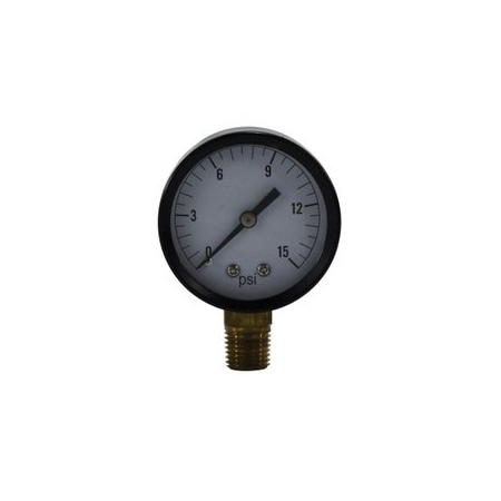 Midland Industries GAUGE PRESS PNEU 2IN 0 TO 100PSI 1/4IN 80004