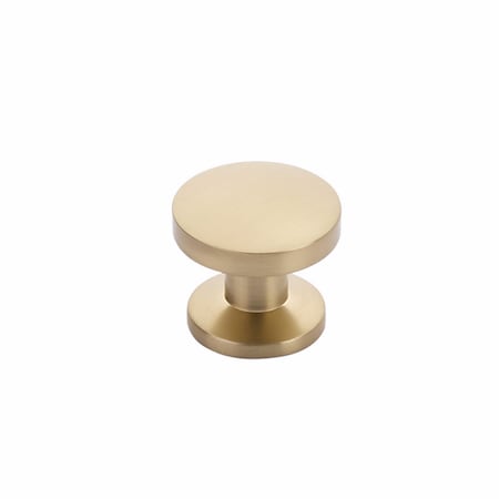 Schaub 1-3/8in Northport Round Cabinet Knob Signature Satin Brass Finish 211-SSB