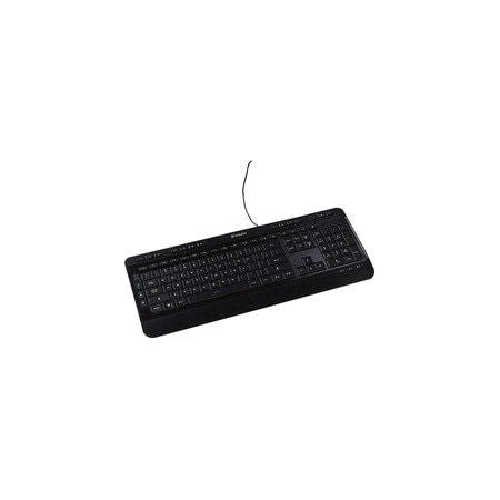 Verbatim Illuminated Wired Keyboard - Cable Connectivity - USB Type A Interface - Media Player Hot Key(s) - 99789