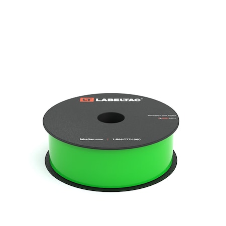 Labeltac LabelTac 4 and Pro Model High Performance 10-Year Vinyl Supply 1.5in x 150ft, Hi-Vis Green LT1522HP